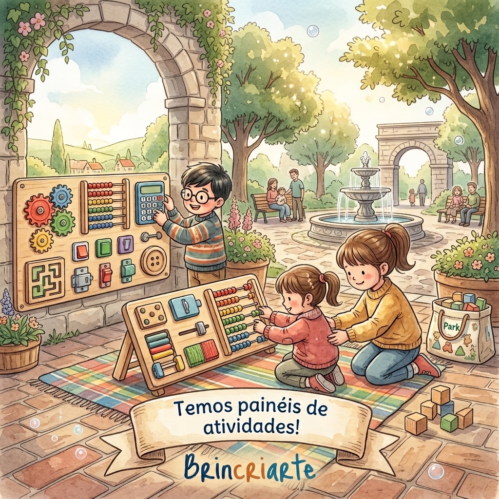 Temos painéis de atividades! Brincriarte